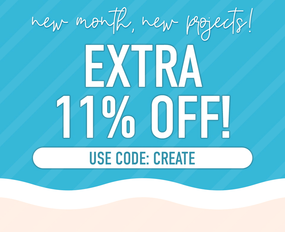New Month, New Projects! Extra 11% OFF With Code: CREATE
