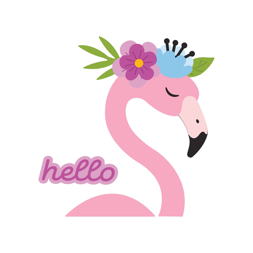 Spellbinders - Etched Dies - Flamingo Greetings