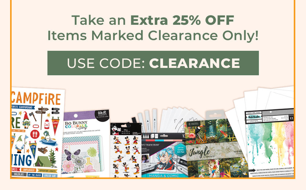 Take an Extra 25% OFF Items Marked Clearance Only! Use Code: CLEARANCE