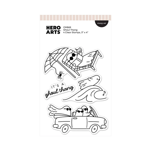 Hero Arts - Summerween Collection - Clear Photopolymer Stamps - Ghoul Thang