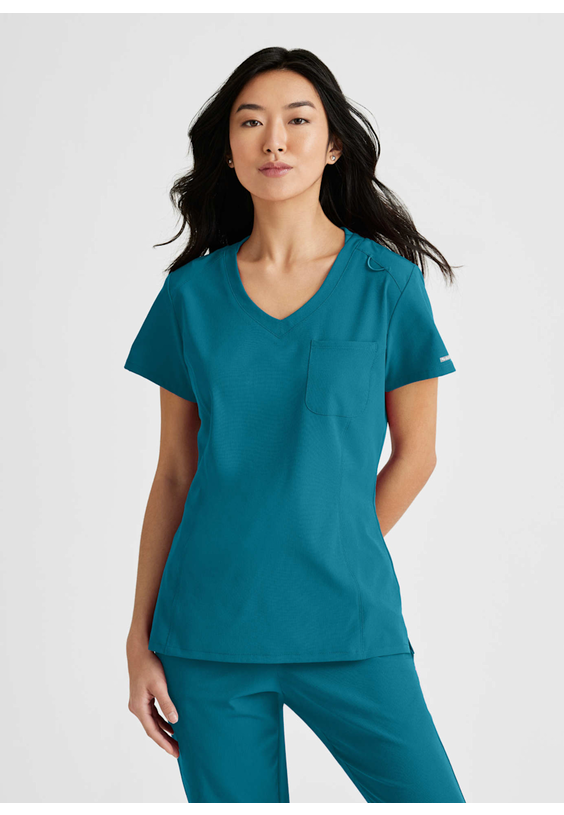 Skechers Dignity 1-Pocket V-Neck Tuck-In Scrub Top