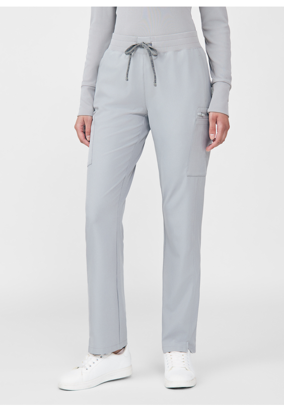 Landau Forward 5-Pocket Rib Knit Waistband Cargo Scrub Pant