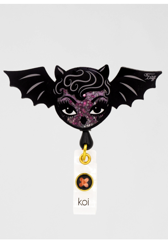 Koi Artist Series Vampire Bat Doll Badge Reel