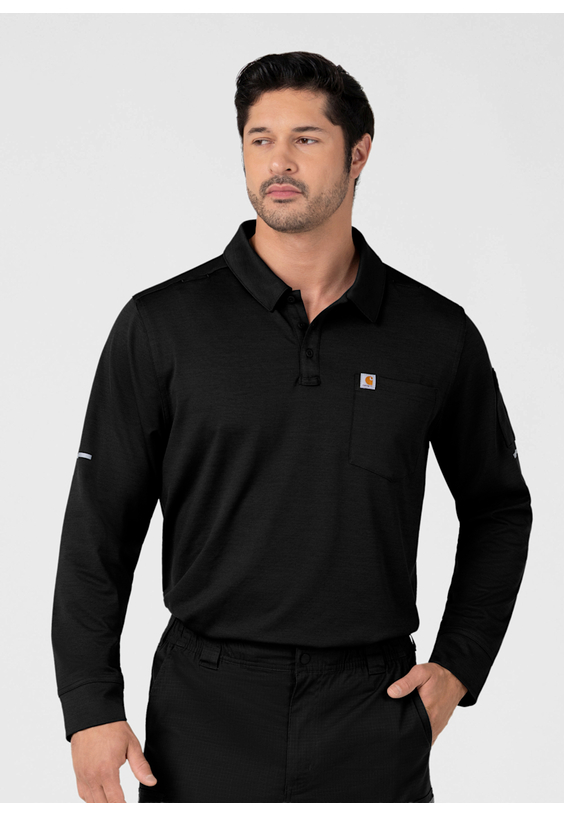 Carhartt FLD & RSCU Men's 3-Pocket Heavyweight Long Sleeve Polo