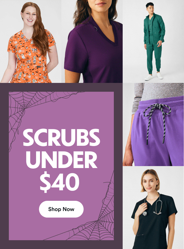 SCRUBS UNDER 40