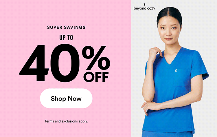 Super Savings up to 40% off