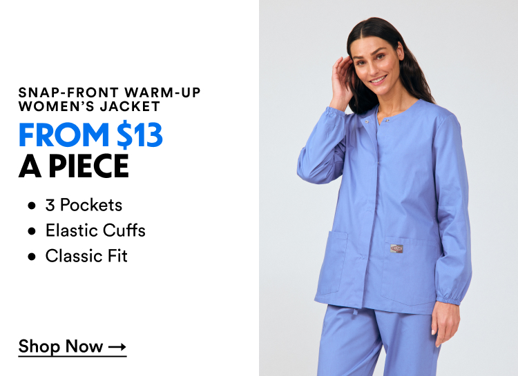 Snap-Front Warm-Up Women's Jacket From $13 a Piece | Shop Now