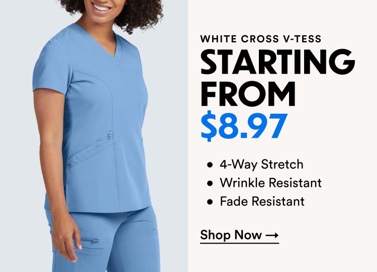 White Cross V-Tess Starting From $8.97 | Shop Now