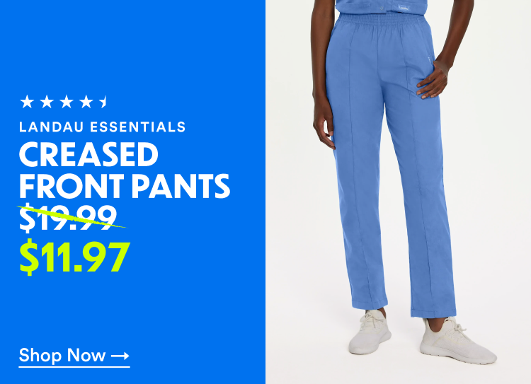 Landau Essentials Creased Front Pants | Shop Now