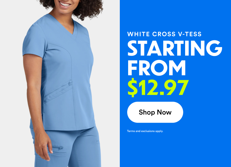 White Cross V-Tess Starting From $12.97 | Shop Now