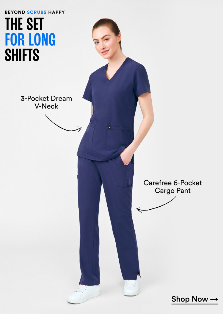 Beyond Scrubs Happy | The Set For Long Shifts | Shop Now