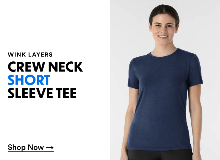 Wink Layers | Crew Neck Short Sleeve Tee | Shop Now