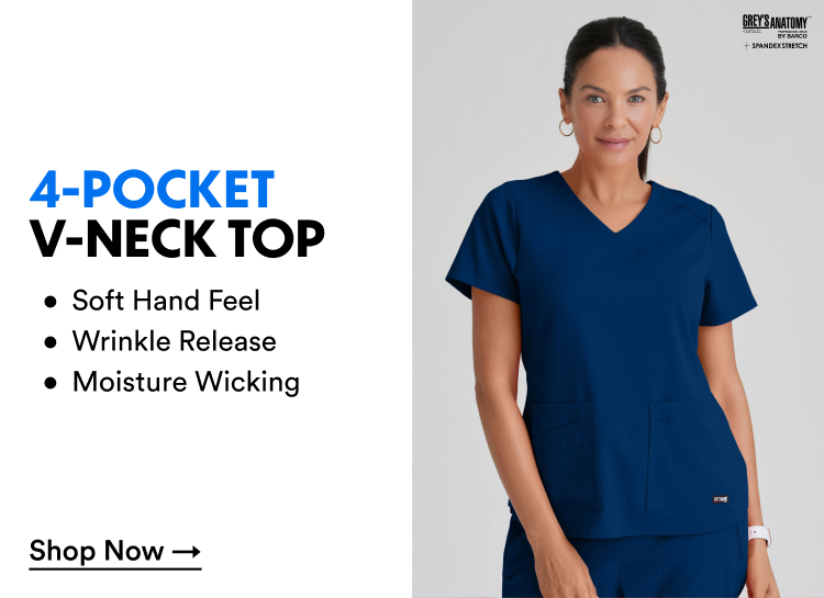 Grey's Anatomy | 4-Pocket V-Neck Top | Shop Now