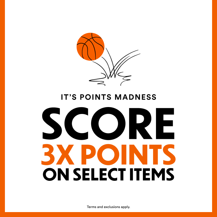 It's Points Madness | Score 3x Points On Select Items | Shop Now