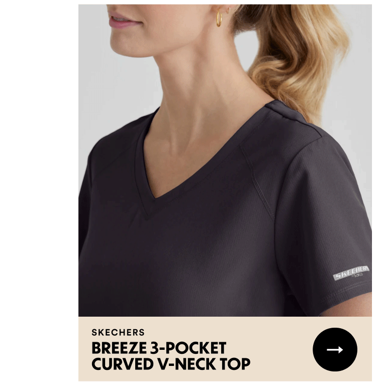 Skechers | Breeze 3-Pocket Curved V-Neck Top | Shop Now