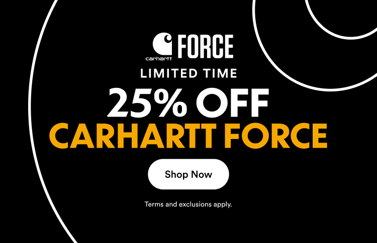 25% Off Carhartt Force | Shop Now