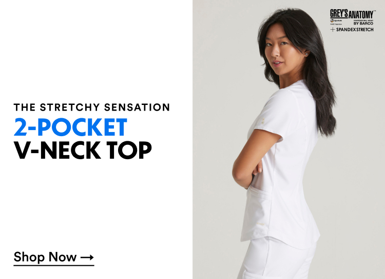 The Stretchy Sensation | 2-Pocket V-Neck | Shop Now