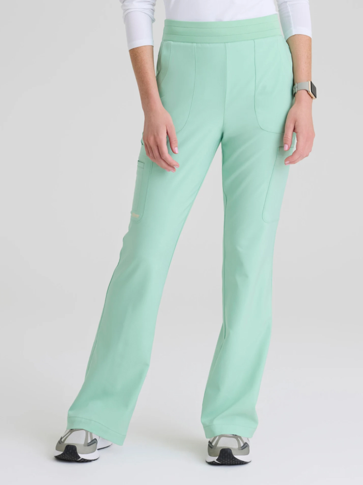 Grey's Anatomy Evolve Stretch | Sky 6-Pocket High-Rise Fit and Flare Pant | Shop Now