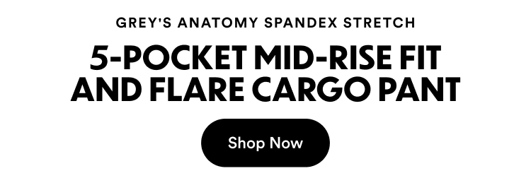 Grey's Anatomy Spandex Stretch | 3-Pocket Mid-Rise Straight Leg Pant | Shop Now