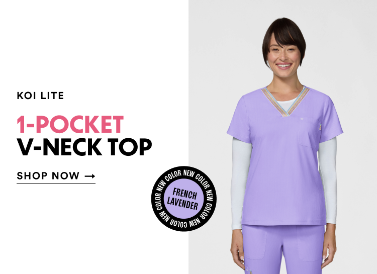 Koi Lite | 1-Pocket V-Neck Top | Shop Now
