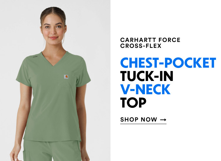 Carhartt Force Cross-Flex | Chest-Pocket Tuck-In V-Neck Top | Shop Now