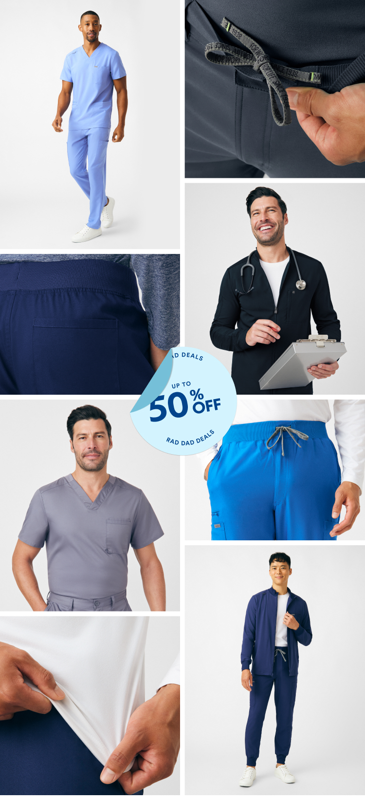Rad Day Deals | You've earned more than another "#1 Dad" mug. Treat yourself to fresh scrubs from your favorite brands. | Shop Now