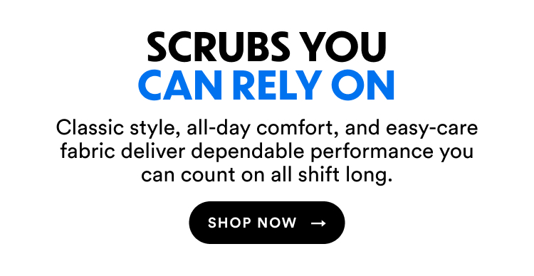 Scrubs You Can Rely On | Classic style, all-day comfort, and easy-care fabric deliver dependable performance you can count on all shift long. | Shop Now