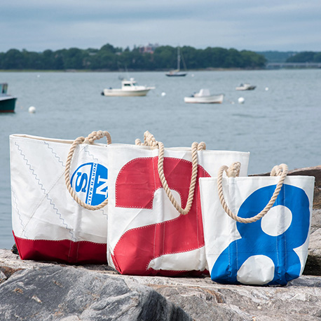 A few Vintage Ogunquit Beach Totes from Sea Bags