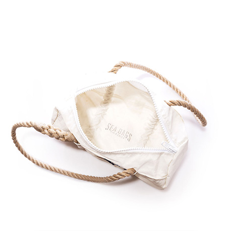 The inside of the Vintage Catalina Baguette Bag