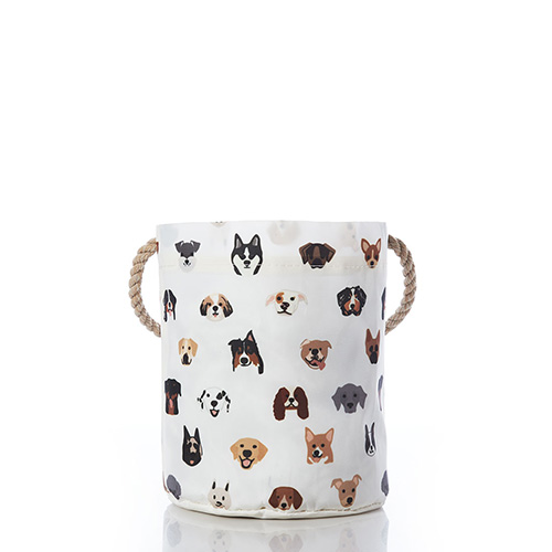 Popular Pups Print Bucket Bag