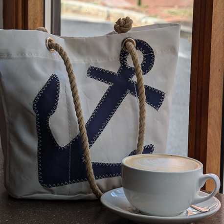 Navy Anchor Essential Handbag