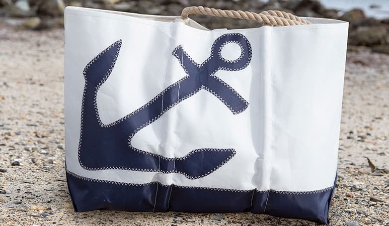 Navy Anchor Ogunquit Beach Tote