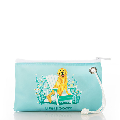 Life is Good Garden Golden Wristlet