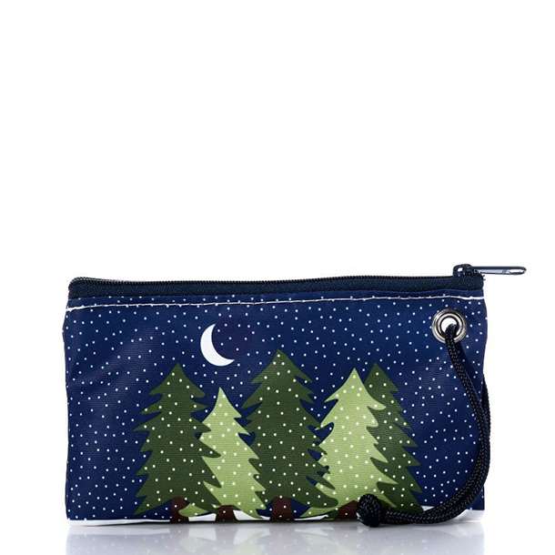 Midnight Snow Wristlet