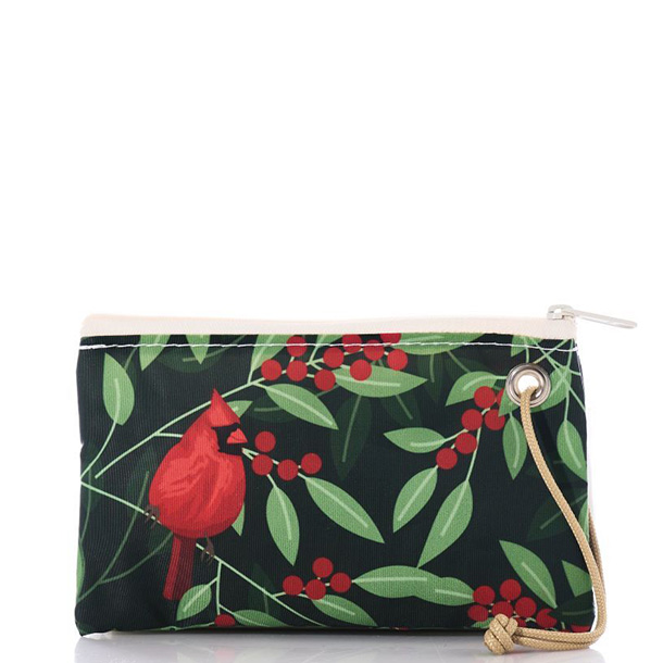 Winterberry Cardinals Wristlet