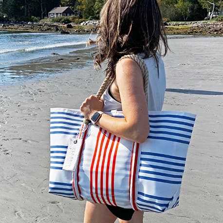 Picnic Stripe Pier Tote