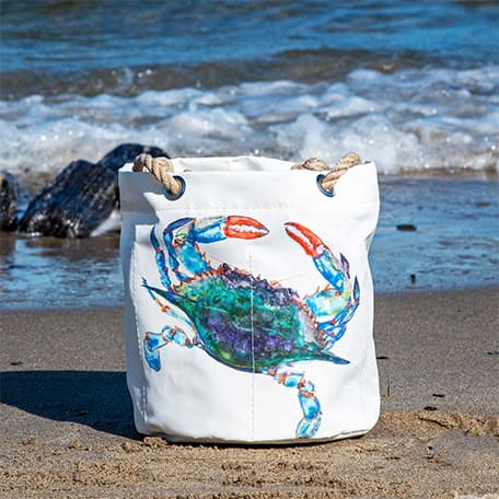 Watercolor Crab Beverage Bucket