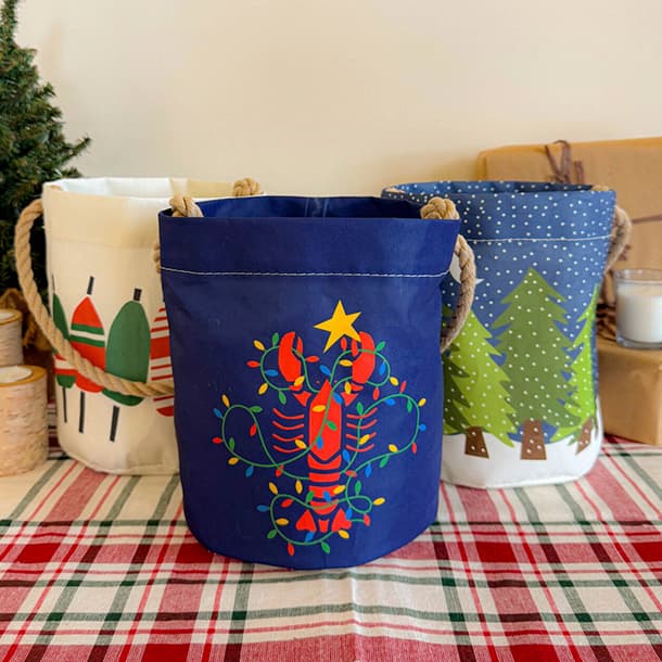 Holiday Bucket Bags from Sea Bags