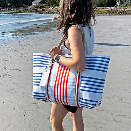 Picnic Stripe Pier Tote