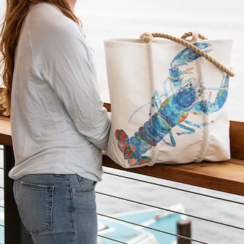 Multicolor Lobster Medium Tote