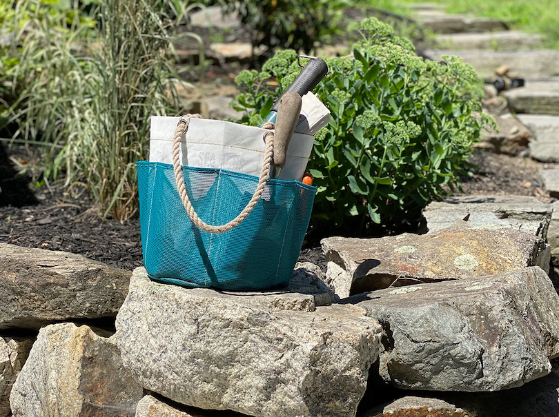 Ocean Teal Gardener's Bucket Bag