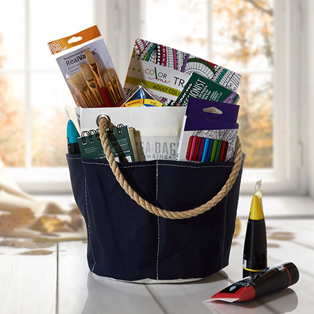 All Purpose Navy Tool Bucket Bag
