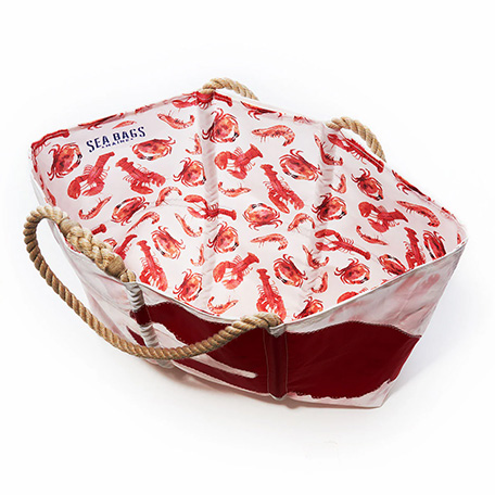 Tote Large Lobster Claw with Clasp and Hanging Pocket