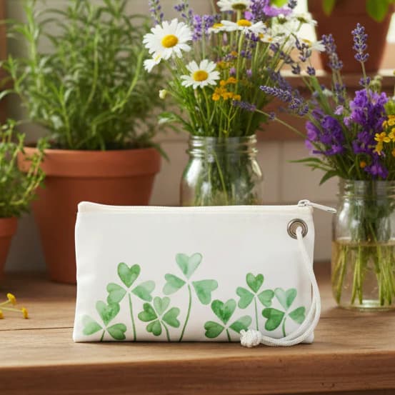 Field of Clover Wristlet