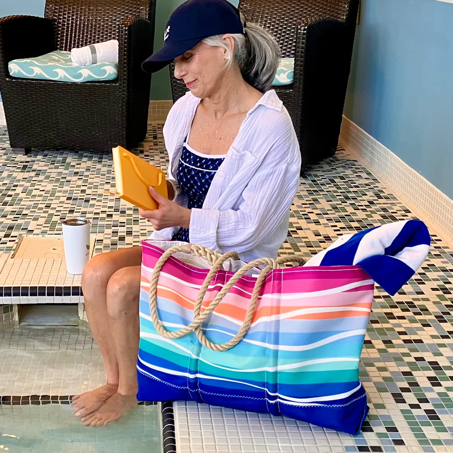 Sea Bags Sunset Surf Ogunquit Tote lifestyle photo
