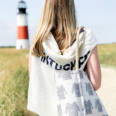 A woman with her Sea Bag