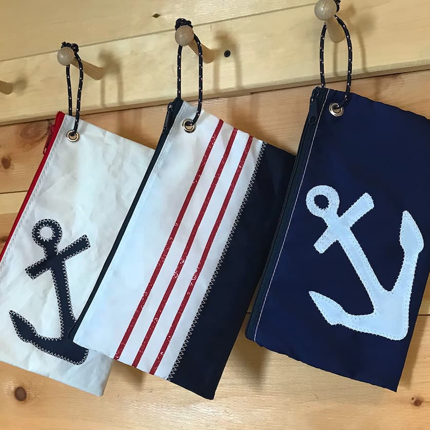 Red, white, and blue wristlets from Sea Bags