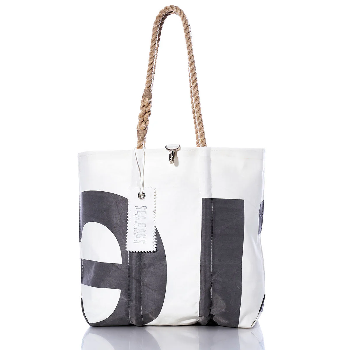 Image of Vintage Gray Letters Medium Tote