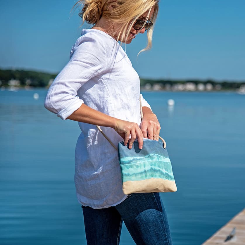 Shoreline Tie Dye Slim Crossbody Bag