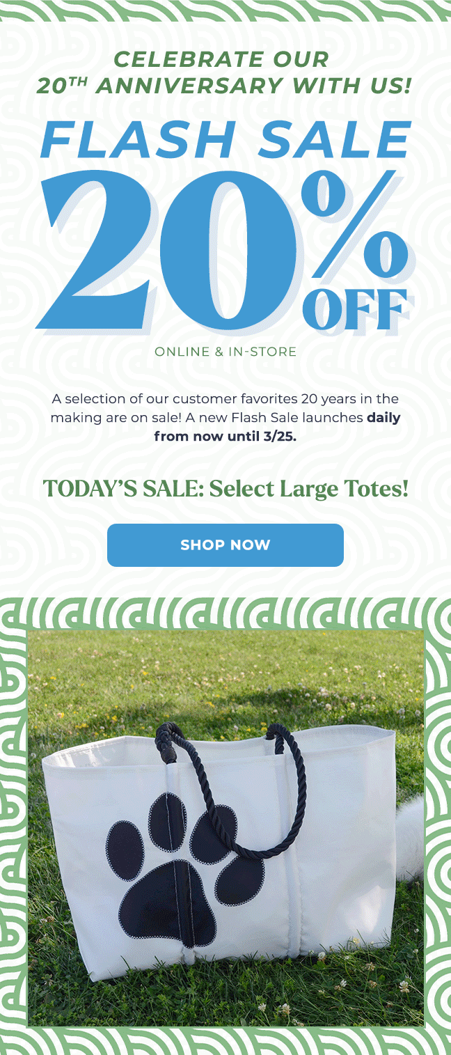 Celebrate Our 20th Anniversary with Us | Flash Sale 20% Off